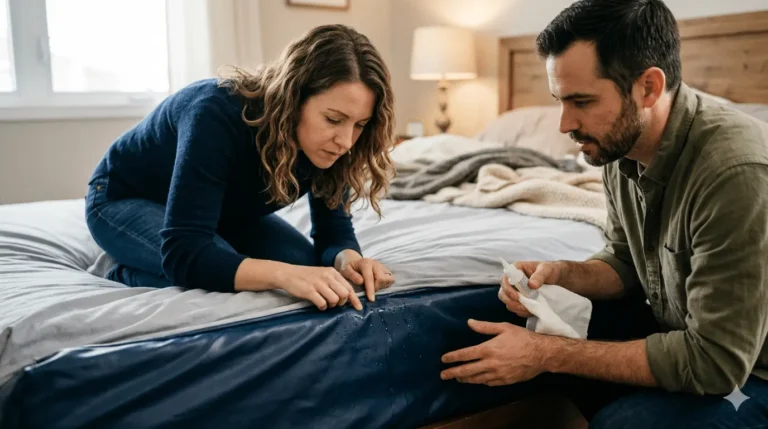 Waterbed lek plakken? Eerst dit doen bij lucht of lekkage | TOPslaap Waterbedden